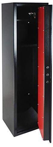 dirty pro tools 6 GUN CABINET DELUX MODEL 1500mm High WITH VAULT LOCKING DOOR AND BUILT IN AMMO SAFE BOX