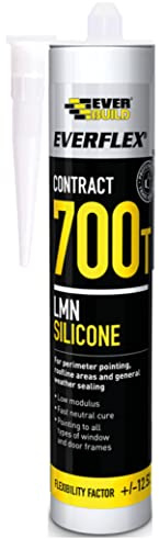 Everbuild Everflex 700T Silicone Sealant – Superior Adhesion – Weatherproof – Neutral Cure – Suitable For Internal And External Use – Bronze – 300ml