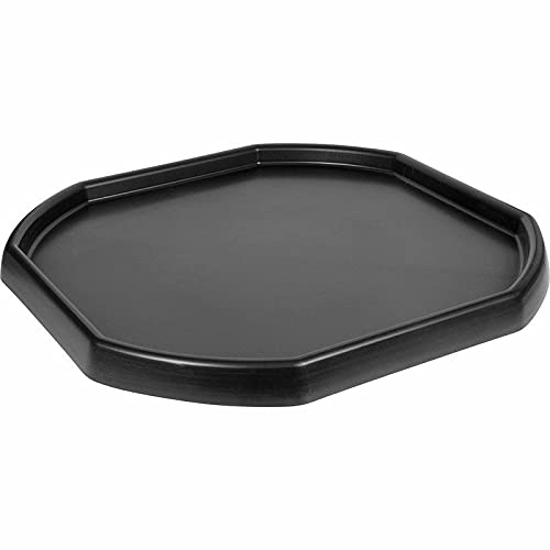 Octagonal Black Mixing Tray Plastic Tuff Spot Board Sand Water Kids Messy Activities (Large)