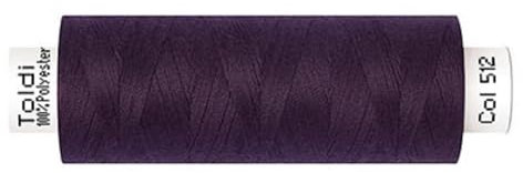 Gütermann Nähgarn Allesnäher TOLDI | 500m | Nähmaschinengarn | 40 Farben (512 aubergine)