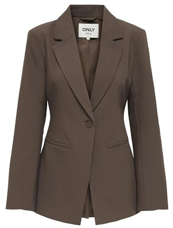 ONLY Onlraven Life L/S Sculpture Blazer TLR, Chocolate Martini, 46 Donna