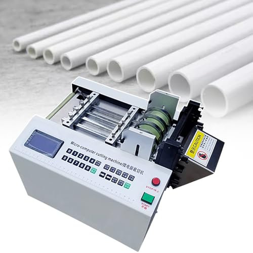 Cortadora automática de tubos termorretráctiles, máquina cortadora de cables y tuberías, pantalla LED, para correas, tubos, alambres, láminas, películas, cintas, manguitos, caucho y correa(220 V