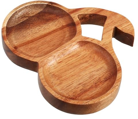 PartyKindom Vassoio in Legno Tagliere Per Affettati in Legno Vassoio Da Portata Per Servire Colazione Cena Antipasti e Caffè