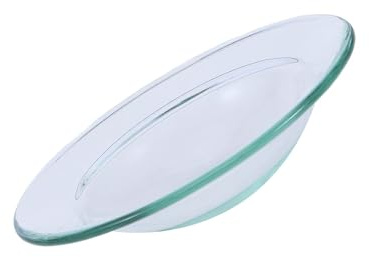 Hemobllo Coupelle en Verre pour Huile Essentielle, Plateaux de Rangement pour Huiles D'aromathérapie Transparents, pour Spa et Salon de Beauté