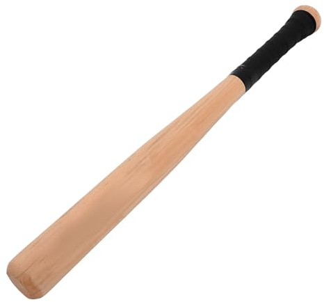 FOMIYES Mazza da Baseball in Legno di Faggio 54 CM Manico e Cinturino Bastone da Allenamento Portatile per Baseball Sport All’Aperto per Giovani e Adulti