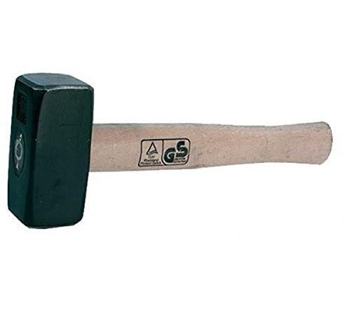 Mazzetta Muratore Gr. 1500 Testa In Acciaio Temprato. Manico Legno Verniciato.