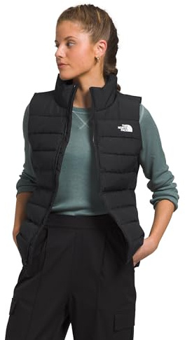 The North Face Women's Aconcagua 3 Insulated Vest - Wind Resistant, Water Repellent, 600 Fill Waterfowl Down Insulation, TNF Black-NPF, Medium
