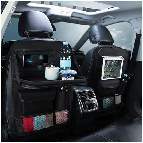 Organisateur De Siège D'auto, 2Pcs Siège Arrière De Voiture Avec Support De Tablette, Poches De Rangement Idéal Pour Organiser Des Collations, Des Jouets Et D'autres Objets Essentiels En Voyage