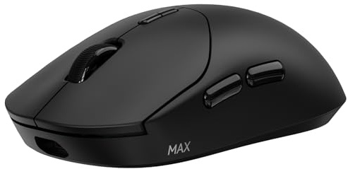 Rapoo VT2 MAX Ratón Gaming Inalámbrico, Sensor Paw 3950 Ultimate, 30000DPI, Verdadero Sondeo de 8000 Hz, Ultraligero 53g, hasta 750 Horas de Batería, Interruptor Óptico 120M, 10 Botones Programables