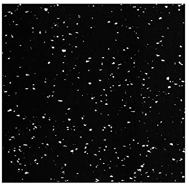 Nicoman Tapis en caoutchouc anti-vibrations réduisant le bruit pour machine à laver, sèche-linge, réfrigérateur - Accessoire pour grand appareil - Taille découpable - 6 mm - 30 x 30 cm - Noir galaxie