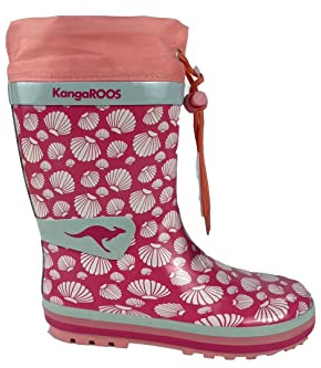 KangaROOS K-Summerrain Gummistiefel, Daisy pink/Shell, 34 EU