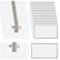 Namensschilder für Kleidung Clip 30 Stück 90 * 60mm Transparent Ausweishüllen Namensschild Name Badges für Visitenkarten Namenschilderhülle