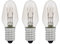 Lampadina di Ricambio E14 7W, Bianco Caldo 2700K, 40LM, AC 230V,Lampadina a Incandescenza, per Lampada di Orientamento, Lampada di Sale di Cristallo, Lampada di Pietra di Sale, 3 Pezzi