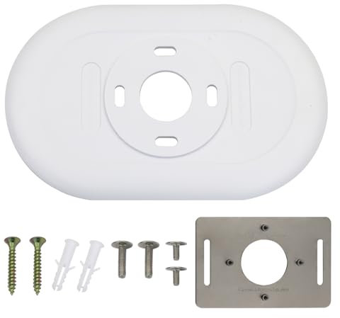 Kit de molduras de termostato Nest, placa de pared de termostato Nest para Google Nest, termostato programable, accesorio de termostato WiFi (blanco)