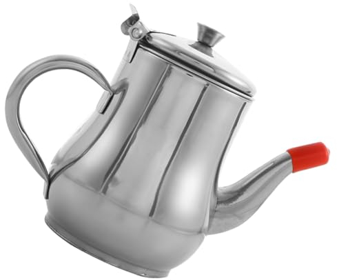 BESTonZON Aceitera De Inoxidable Filtro Antigoteo Botella De Para Cocina Para De Cocina y Salsas