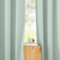 PONY DANCE Linen Curtains Living Room Leinenvorhänge mit Kräuselband 2er Set H 245 x B 140 cm Wohnzimmer Vorhang Modern Leinen Gardinen Halbtransparent Leinenoptik Vorhänge für Schienen, Salbeigrün