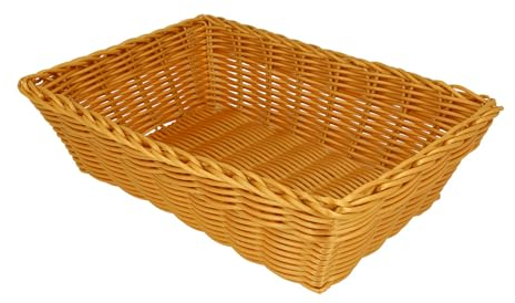 Metaltex Cestino per pane in plastica intrecciata, rettangolare, lavabile in lavastoviglie