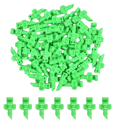 Micro Garden Lawn Water Spray, 50 PCS Atomizing Garden Sprinkler Sprayer, Misting Sprayer for Plants Lawn Water Irrigation System, Water Fog Nozzle for Patio Outdoor Watering System (180 Degree)