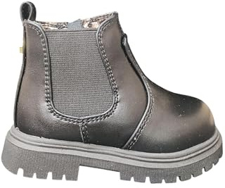 Cult Young Stivaletto Bimba, Chelsea Boot Sintetico, Slip-on, Suola 2 cm, Nero (nero, regular, Sistema Taglie Calzature EU, Bimbo (0-5 anni), Numero, Media, 23)