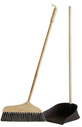 GDHKDDFL Escoba Purple Whirlwind, Juego de Escoba y recogedor Vertical, combinación for vestíbulo, hogar, Cocina, Oficina, habitación, Uso en el Suelo