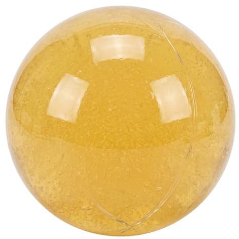 Palla antistress all'olio di cocco, giocattoli sensoriali modellabili da 6 cm, divertente giocattolo da spremere il tempo per bambini e adulti e alleviare lo stress, giallo