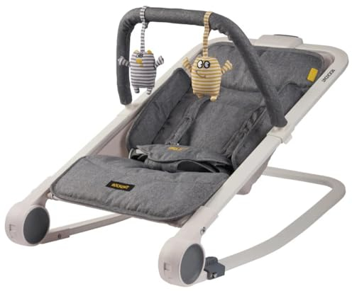 BabaBing Rockout 2 3 position baby Rocker Grey Marl