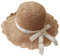 AfinderDE Sommer Strohhut Damenhut Faltbarer Fischerhut Sonnenhut Strandhut Sommerhut Frauen Anti-UV Hut Outdoor breite Krempe Mütze