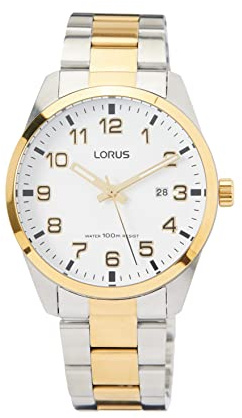 Lorus Klassik Herren-Uhr Edelstahl mit Metallband RH972JX9