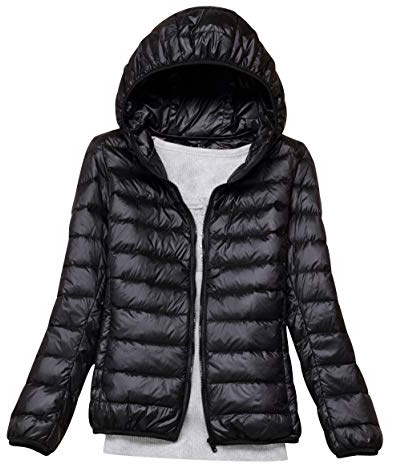 Doudoune Légère a Capuche Femme Duvet Veste Doudoune à Capuche Femme Legere Courte Manteau Doudoune Matelassée Pliable Fine Light Blouson Doudounes Legeres Courtes Mi Saison Hiver Chaudes Sport