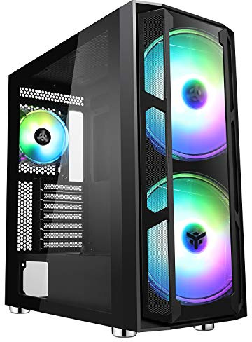 Boîtier Grand Tour E-ATX Majes 20 Evo RGB avec Panneau Vitré, Noir