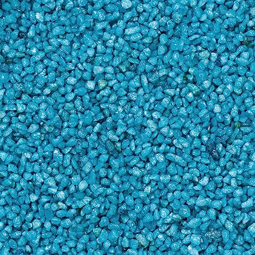 matches21 HOME & HOBBY Deko-Granulat türkis-blau als farbige Streudeko - 5 kg grober Deko-Sand Ø 2-3 mm für Gläser, Vasen