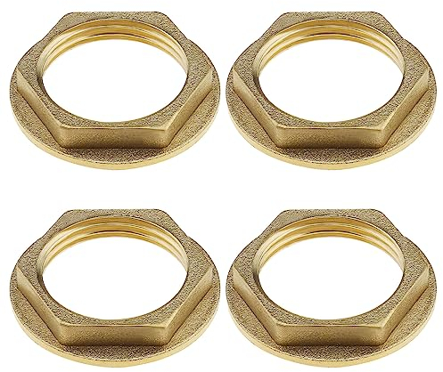 The Lord of the Tools 4 pz 3/4 di pollice BSP Flangiato Indietro Dado In Ottone Rubinetto Idraulico Dado per Bagno Bacino Rubinetti Raccordi Idraulici Accessori Hardware