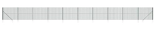 vidaXL Clôture en Treillis métallique et Piquet d'ancrage Vert 1,8x25m