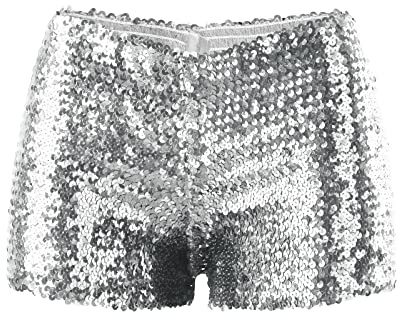 Glittershorts dam silver paljetter shorts dansshorts sexiga korta byxor gnistrande trosor party glitterbyxor sommar damer shorts fritidsshorts för natt klubb festivaler kläder glänsande byxor