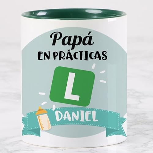 Wanapix | Taza Personalizada Día del Padre | Taza Orginal para Regalar a Papa | Tazas Graciosas | Apto Microondas y Lavavajillas | Padres Primerizos