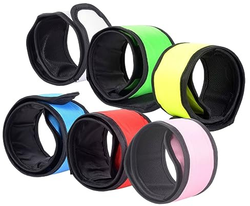 ibasenice 6 Pièces Bracelet lumineux claque pour enfants festival Accessoires pour enfants bande de claque lumineuse bracelet à claque résistant à l'usure Tpp