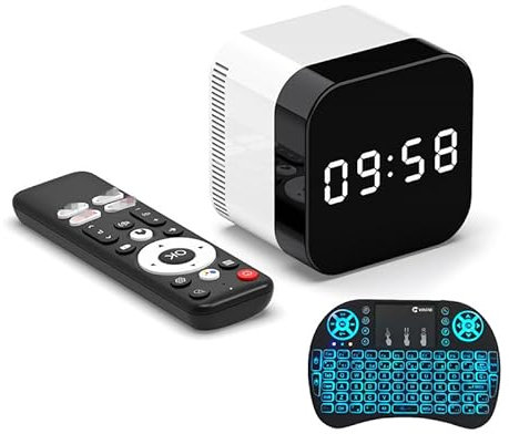 Android TV Box 14.0, h96 max H728 CPU Ultra HD 8K/4K HDR TV Box, har 2.4G/5.8G Dual Band Wifi BT 4.0 Ethernet med bakgrundsbelyst minitangentbord,8gb+128gb