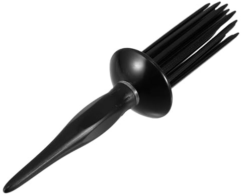 Balacoo Pettine per Chioma Ricci in Plastica Nero, Strumento Leggero per Styling e Volume, Pettine Arricciacapelli Versatile per Acconciature Morbide e Naturali