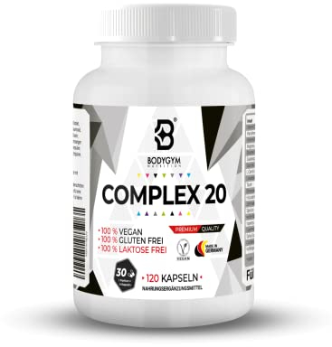 F-Burner - Stoffwechsel Komplex - Vegan - Appetitzügler - 120 Diät Kapsel - Fett-Stoffwechsel - 20 Fatburner in 1 Kapsel