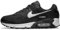 NIKE Damen WMNS AIR MAX 90 Sneaker, Black/White-Black, 42 EU