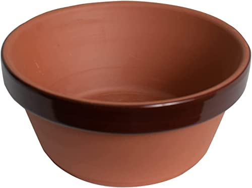 Meliflor Tiesto de Pre-Bonsai diametro 10 cm y 4,5 cm de Altura (3 und) Fabricada en España artesanalmente al Estilo Japonés con Terracota sin esmaltar. Alto Drenaje