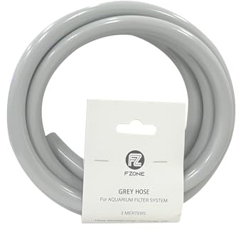 FZONE Tubo per acquario, classe 3M, grigio, per sistema di filtraggio acquatico, 12/16 mm (16/21 mm)