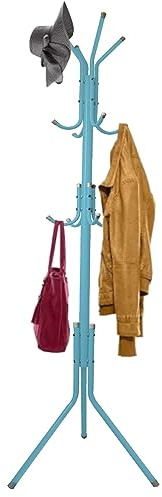 X CLICK - Perchero de Pie - Burro Ropa - Recibidores Entrada - Perchero - Percheros de Pie - Perchero Burro Ropa - Galan de Noche – Recibidor Entrada – Recibidores Modernos – Recibidor Perchero Azul
