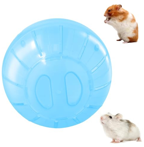 Catime Gymnastikboll Hamster 14,5 cm, Hamsterboll, Hamsterhjul, Träningsboll i Plast, Bollen för Dvärghamster, Racingmus, Marsvin, Sällskapsdjur, Jogging Lek (Blå)