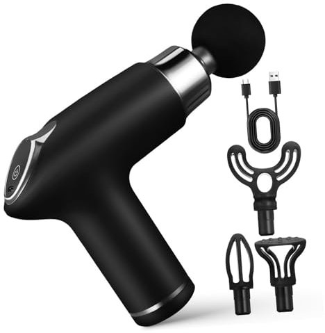 Anneome 818 Schwarzes Lcd-mini-muskelentspannungsgerät Leise Mehrere Geschwindigkeiten Für Sportler Büro