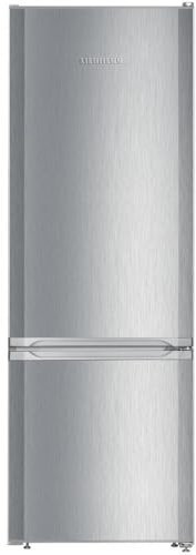 Liebherr CUELE2831 161.2cm High x 55cm Wide 80/20 Split 265 Litre Capacity Smart Frost Freestanding Fridge Freezer - Silver