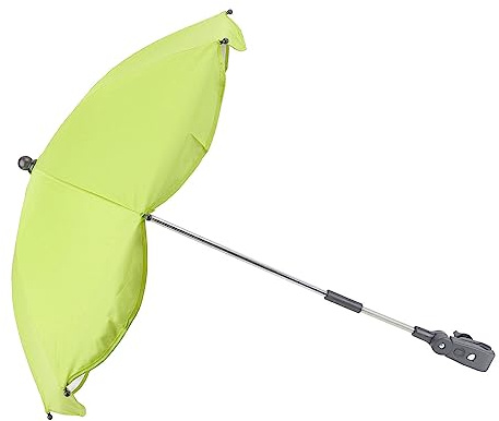 KIMISS 14 In Universal Barnvagnsparasol med UV -skydd - Justerbar Paraply för Barnvagn för Solskugga och Utomhusbruk (Grönt (silverlim))