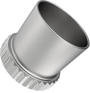 IOIUSKKU Munstyckslock för airbrush, spruteffektmunstycken, mångsidigt airbrushtillbehör, säkerställer optimal funktionalitet och effektivt damm, nållock, reservdelar och tillbehör, Silver, Stil B
