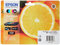 Epson Original 33 Tinte Orange (XP-530, XP-630, XP-635, XP-830, XP-540, XP-640, XP-645, XP-900, XP-7100), Multipack 5-farbig