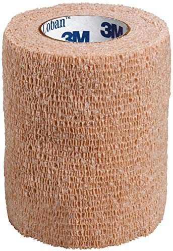 3M Coban Elastic Self-Adherent Cohesive Bandage Beige NonSterile 3 x 5 Yd 24 Ct